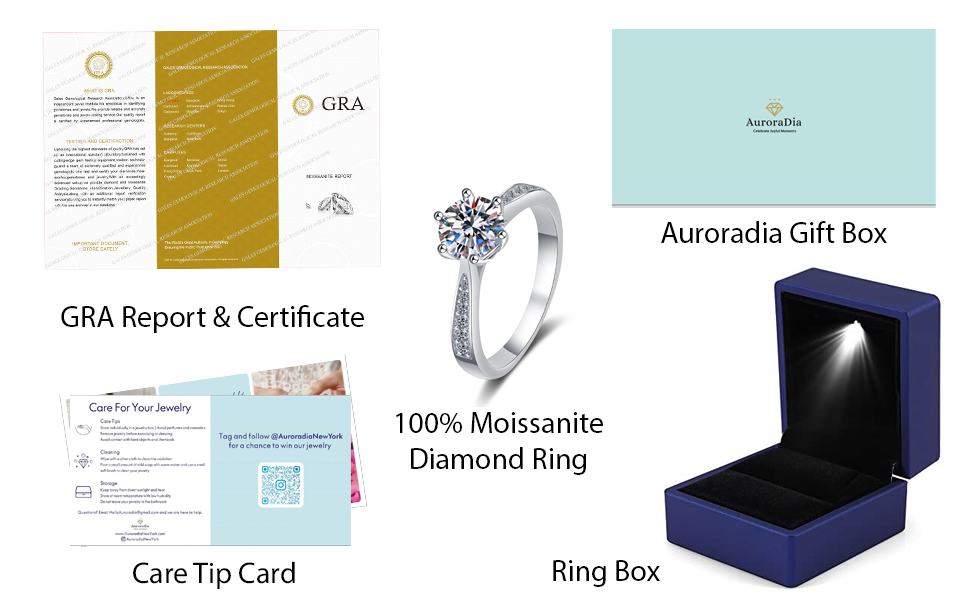 3 Stone Moissanite Art Deco Ring