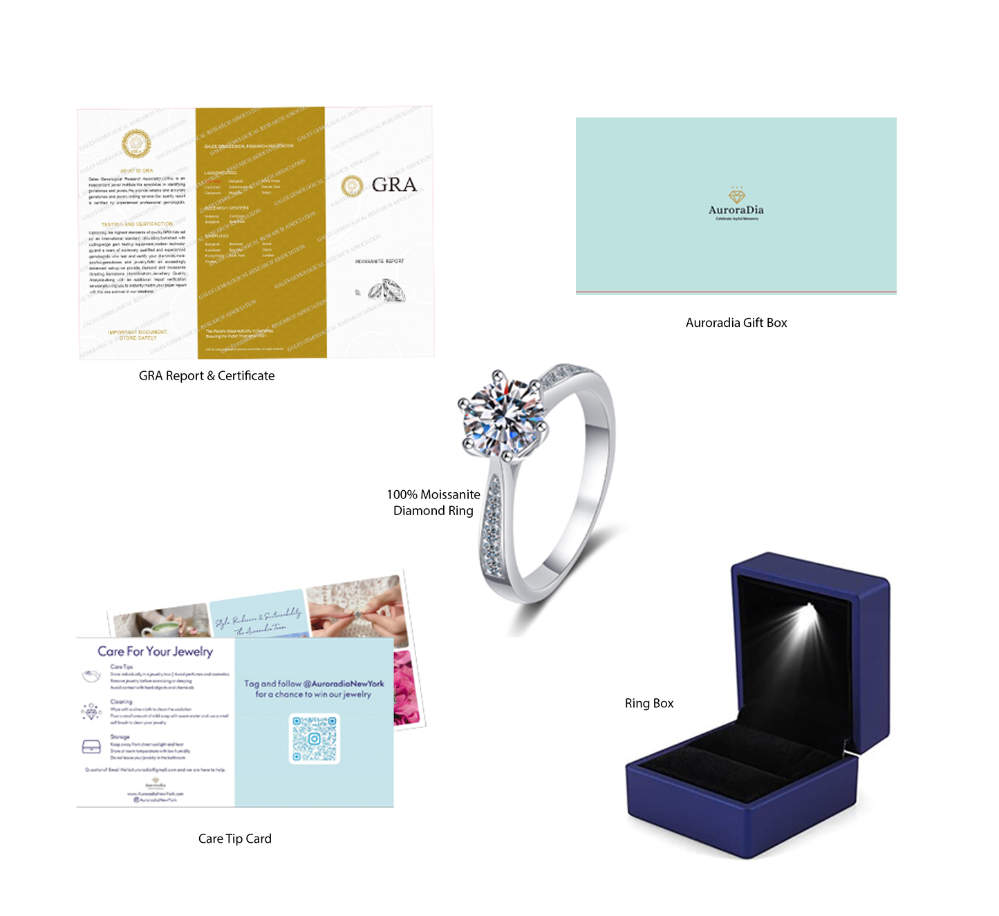 Solitaire Engagement Ring with Channel Setting 1 Carat