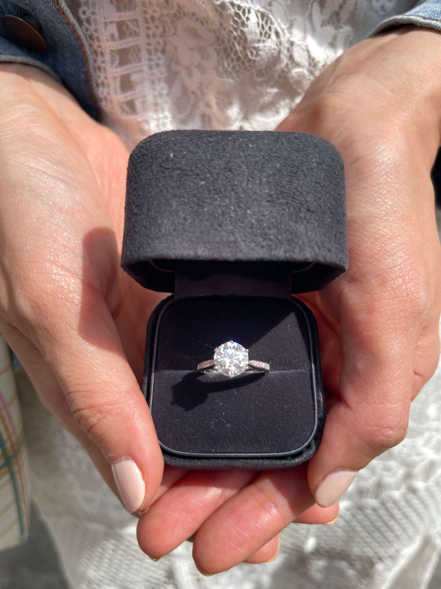 Emma. Diamond 2+ct. Princess Quad-Set Diamond Engagement Ring